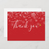 Kerst Zakelijke Cadeaubon Bedankkaart (Voorkant / Achterkant)