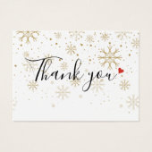 Kerst Zakelijke Cadeaubon Bedankt Visitekaartje (Voorkant)