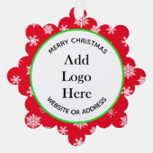 Kerst Zakelijke Klantwaarderingsgeschenken Ornament Kaart (Voorkant)