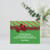 Kerst zakelijke wensen PERSONALISEREN Briefkaart (Staand voorkant)