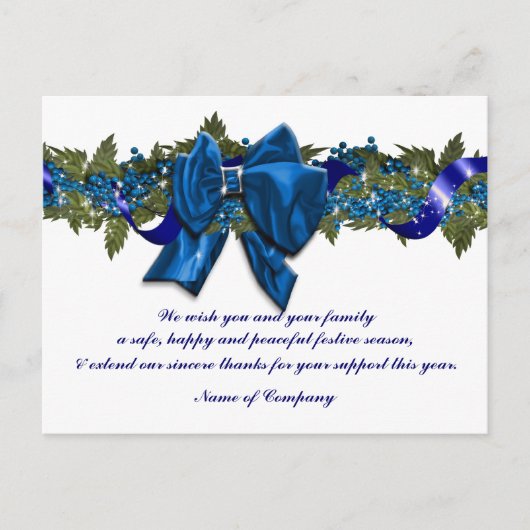 Kerst zakelijke wensen PERSONALISEREN Briefkaart (Voorkant)