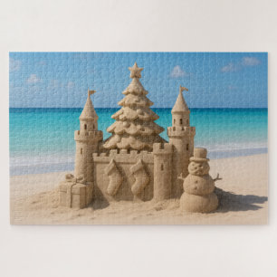 Kerst Zandkasteel Legpuzzel