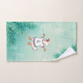 Kerst Zanger Leuk Grappig Handdoek (Handdoek)