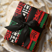 Kerst Zebra Kente Afrikaanse Print Art Gift Wrap