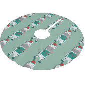 Kerst zebra Kerstman Lelijke Kerstman Leuk Kerstboom Rok (Gekanteld)