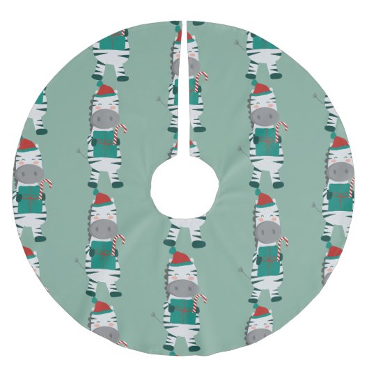 Kerst zebra Kerstman Lelijke Kerstman Leuk Kerstboom Rok (Voorkant)