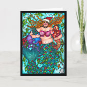 Kerst Zeemeermin Kaart (Voorkant)