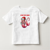 Kerst Zeemeermin Peuter T-Shirt (Voorkant)
