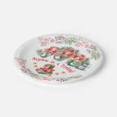 Kerst Zeemeermin Verjaardagspapier Bord (Gekanteld)