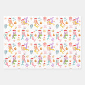 Kerst Zeemeerminpatroon Inpakpapier Vel (Voorkant 2)