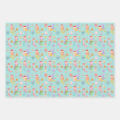 Kerst Zeemeerminpatroon Inpakpapier Vel (Voorkant 3)