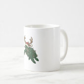 Kerst Zeeschildpad Rendier Vintage Gravure De Koffiemok (Voorkant rechts)