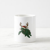Kerst Zeeschildpad Rendier Vintage Gravure De Koffiemok (Center)