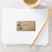 Kerst Zeester Strand Zand Retouradres Label (Insitu)