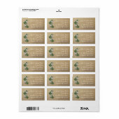 Kerst Zeester Strand Zand Retouradres Label (Full Sheet)