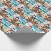 Kerst Zeesterren met een cocktail Cadeaupapier (Hoek)