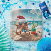 Kerst Zeesterren met een cocktail Papieren Bordje (Feest)