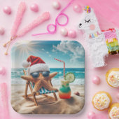 Kerst Zeesterren met een cocktail Papieren Bordje (Feest)