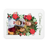 Kerst Zegeningen Bloemen Magneet (Horizontaal)