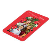 Kerst Zegeningen Bloemen Magneet (Linkerzijde)