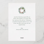 Kerst zegeningen gouden script Vakantie Kaart (Achterkant)