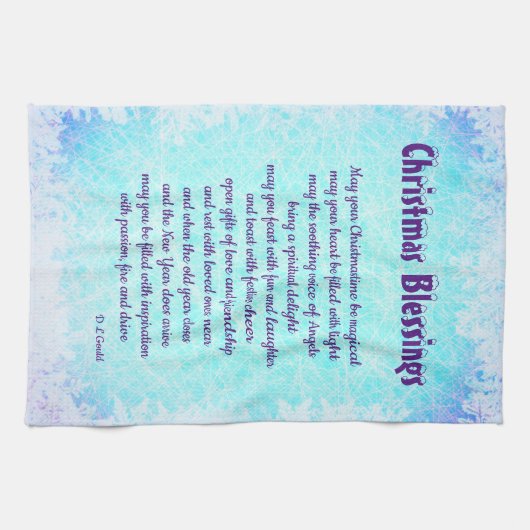 Kerst Zegeningen Keukenhanddoeken (Horizontaal)