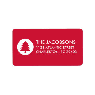 Kerst Zegeningen Rode Vakantie Kerstlabel Etiket