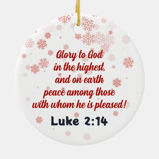 Kerst Zegeningen schattig Flamingo Ornament (Achterkant)