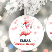 Kerst Zegeningen schattig Flamingo Ornament