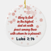 Kerst Zegeningen schattig Perzisch kat Ornament (Achterkant)