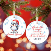 Kerst Zegeningen schattig pinguïn Ornament