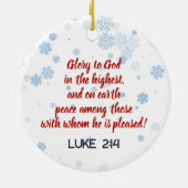 Kerst zegeningen schattig schildpad Ornament (Achterkant)