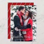 Kerst Zegeningen Verticale foto Kerstmis Feestdagenkaart (Voorkant / Achterkant)