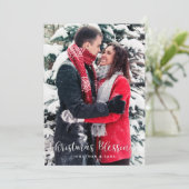 Kerst Zegeningen Verticale foto Kerstmis Feestdagenkaart (Staand voorkant)