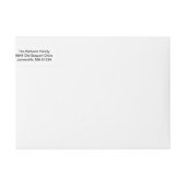 Kerst zegeningen Wrap retour adres labels (Voorkant)