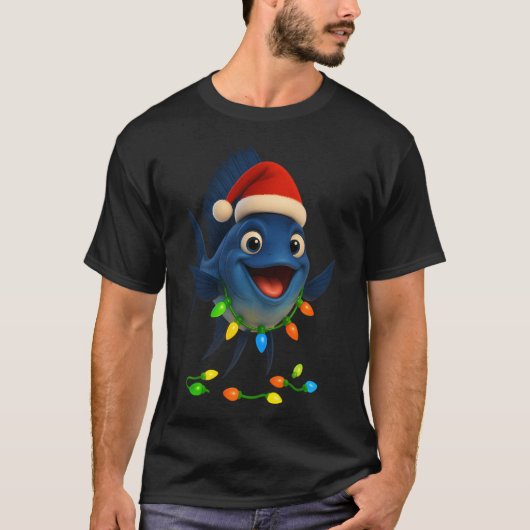 Kerst Zeilvis T-shirt (Voorkant)