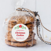 Kerst zelfgemaakte koekjes cadeau label