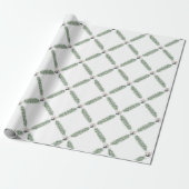 Kerst Zilveren Bellen Guirlande Cadeaupapier (Uitgerold)