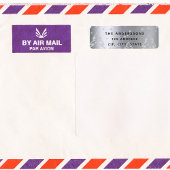 Kerst zilveren bosbomen retouradres etiket