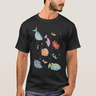 Kerst Zilveren Dollar Vis T-shirt