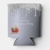 Kerst: zilverglitter blikjeskoeler (Voorkant)