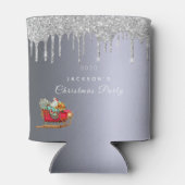 Kerst: zilverglitter blikjeskoeler (Achterkant)