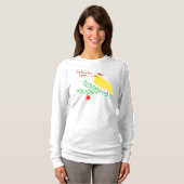 Kerst Zingende Kanarie T-shirt (Voorkant volledig)