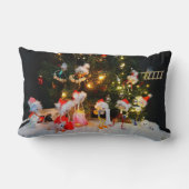 Kerst zoekplaatje van de Fubby's. Kussen (Achterkant)