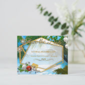 Kerst Zomer Save the Date Aankondigingskaart (Staand voorkant)