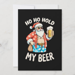 Kerst Zonnebril Hou Mijn Bier Kerstmis Xmas Kaart