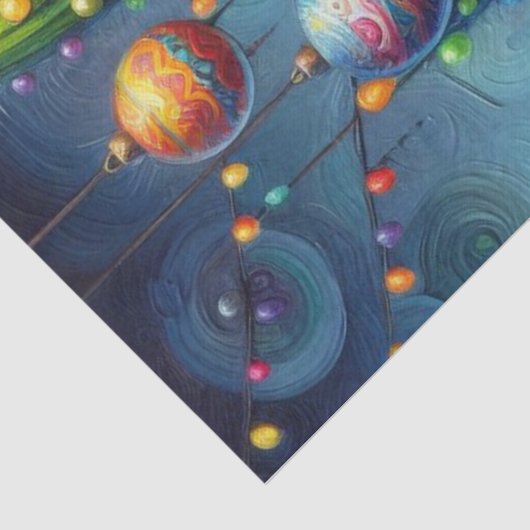 Kerst Zuidwesten Saguaro Cactus Decoupage Tissuepapier (Detail)