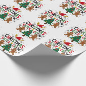 Kerst Zuster Crew Feestelijke Gingerbread Vrienden Cadeaupapier (Hoek)