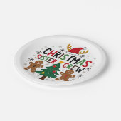 Kerst Zuster Crew Feestelijke Gingerbread Vrienden Papieren Bordje (Gekanteld)
