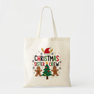 Kerst Zuster Crew Feestelijke Gingerbread Vrienden Tote Bag